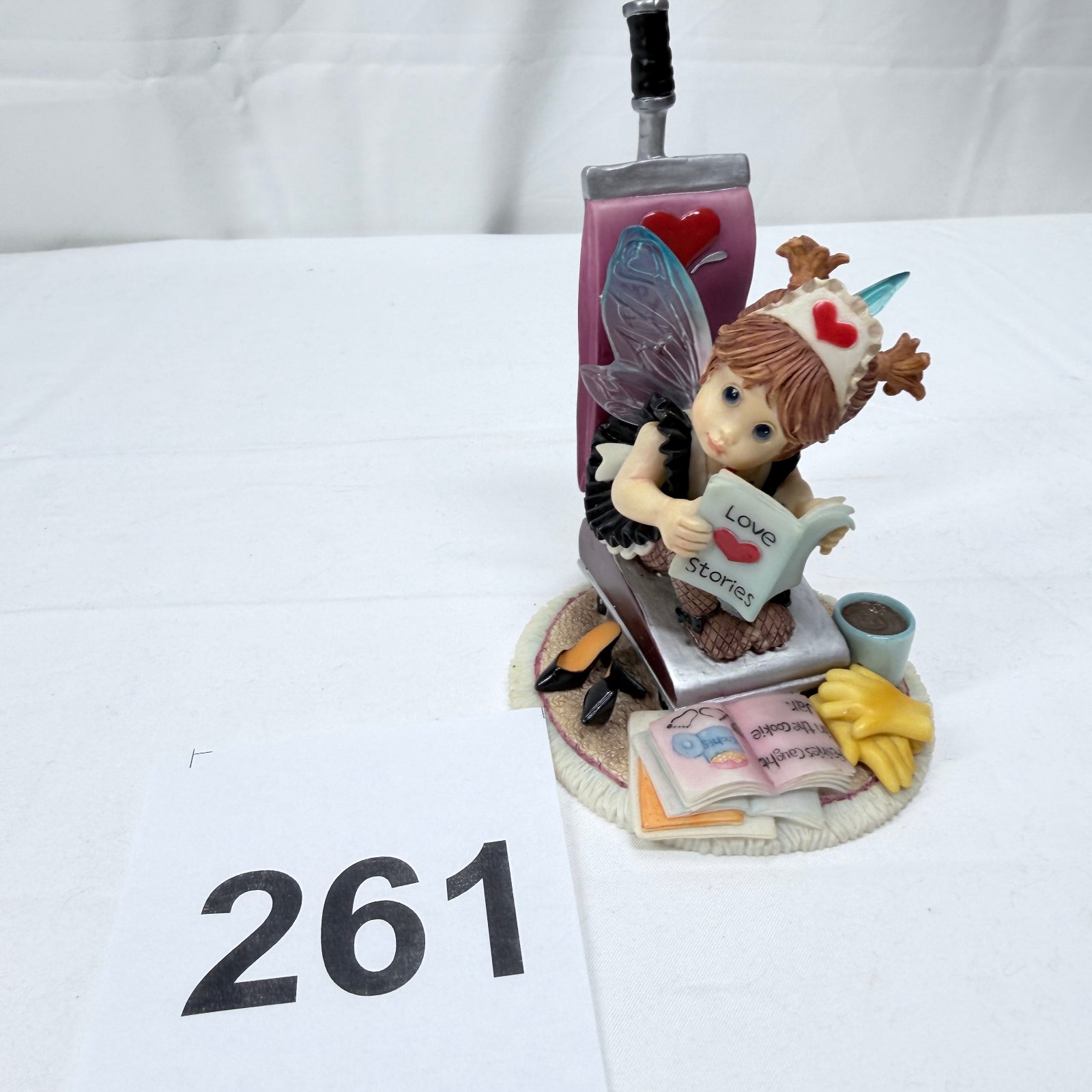 Lot 261: 2010 Enesco "My Little Kitchen Fairies" G.G. Santiago "Take A Little Break Fairie" figurine, #4021709