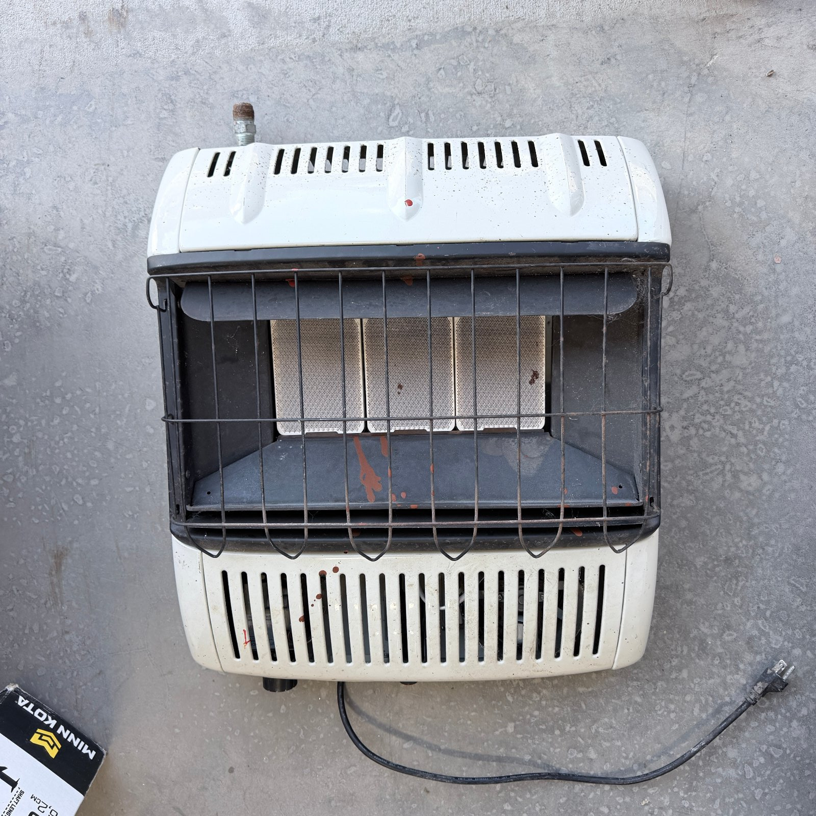 Lot 818: Heat Star by Enerco portable radiant propane cabinet heater with safety cage, Low/High dial control