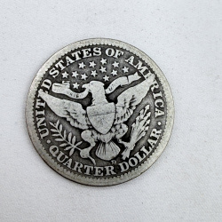 Lot 108: 1916 Barber Quarter Dollar Silver Coin