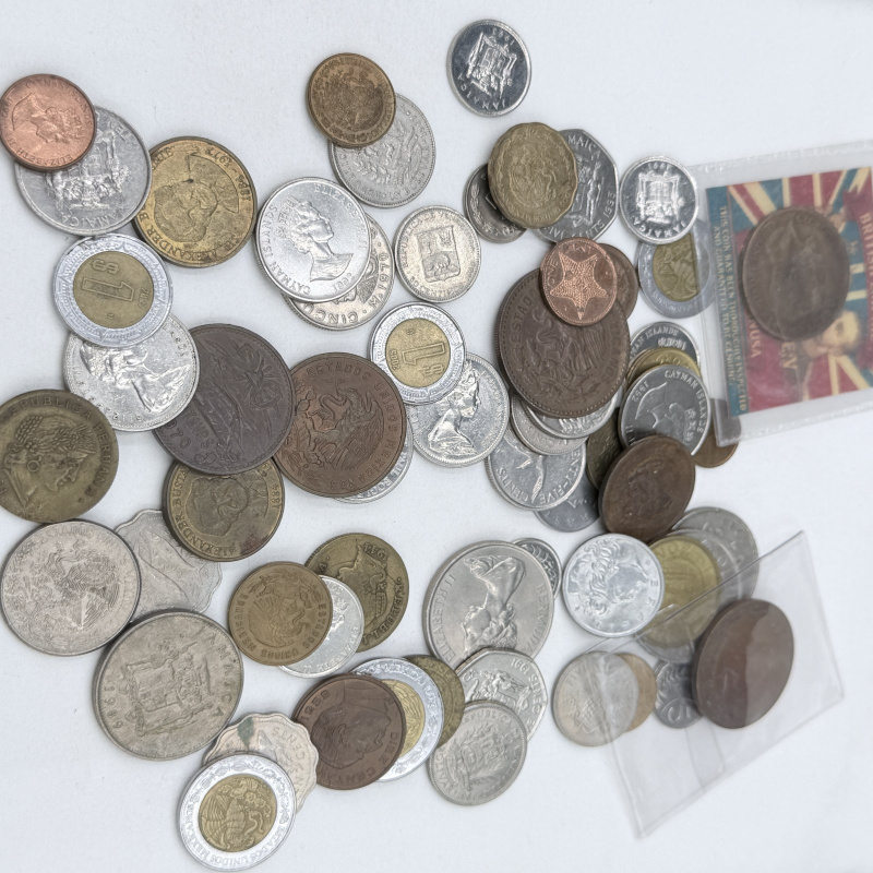 Lot 112: Mixed World Coin Collection - Various Countries & Denominations
