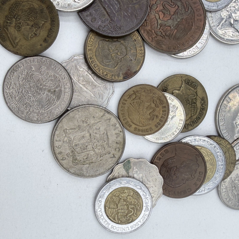 Lot 112: Mixed World Coin Collection - Various Countries & Denominations