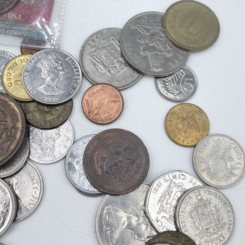Lot 112: Mixed World Coin Collection - Various Countries & Denominations