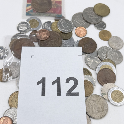 Lot 112: Mixed World Coin Collection - Various Countries & Denominations