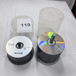 Lot 119: Kodak DVD+R DL & Sony DVD+R Blank Discs - 2 Spindles with Cases
