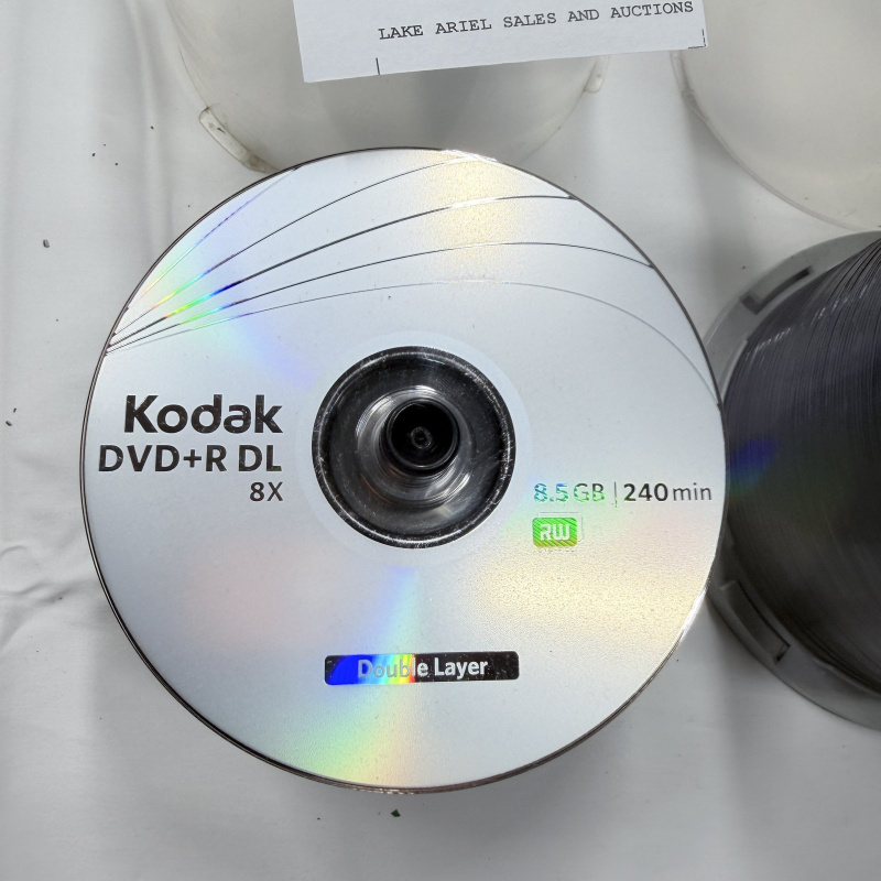 Lot 119: Kodak DVD+R DL & Sony DVD+R Blank Discs - 2 Spindles with Cases