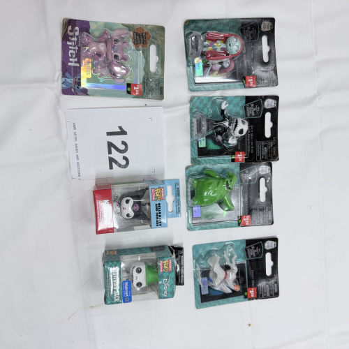 Lot 122: Funko Pocket Pop Keychains Lot of 7 - Stitch, Nightmare Before Christmas, Disney