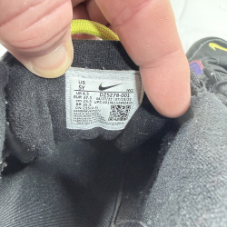 Lot 125: Nike Air More Uptempo Black Purple Pink Yellow Sneakers Size 5Y DZ5278-001