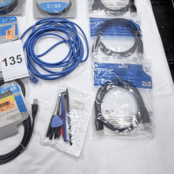 Lot 135: Multi-Function HDD Docking Station, Cables, Computer Mice, & Accessories Lot