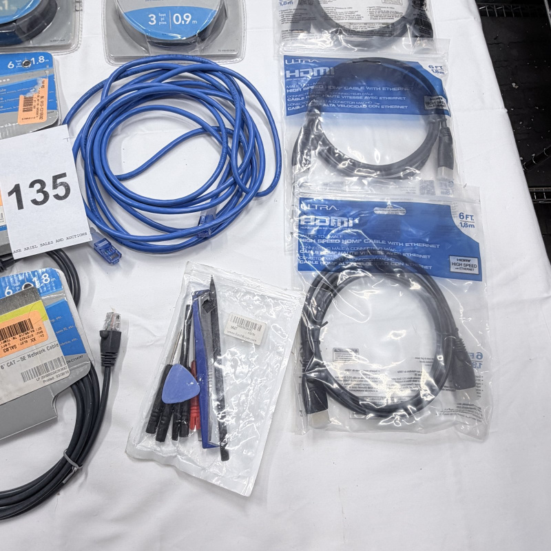 Lot 135: Multi-Function HDD Docking Station, Cables, Computer Mice, & Accessories Lot