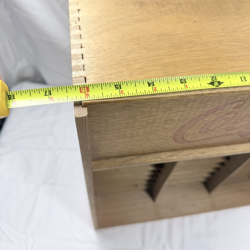 Lot 145: Coca-Cola Wooden Cassette Tape Storage Organizer Display Rack with Logo