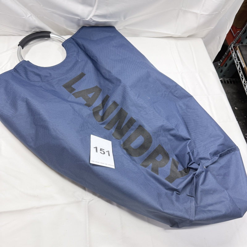 Lot 151: Blue Laundry Bag with Hanger - Item #151