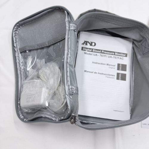Lot 155: A&D Digital Blood Pressure Monitor Model UA-767F with Case and Accessories