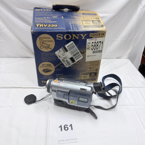 Lot 161: Sony Digital8 Handycam DCR-TRV330 Video Camera Recorder with Box