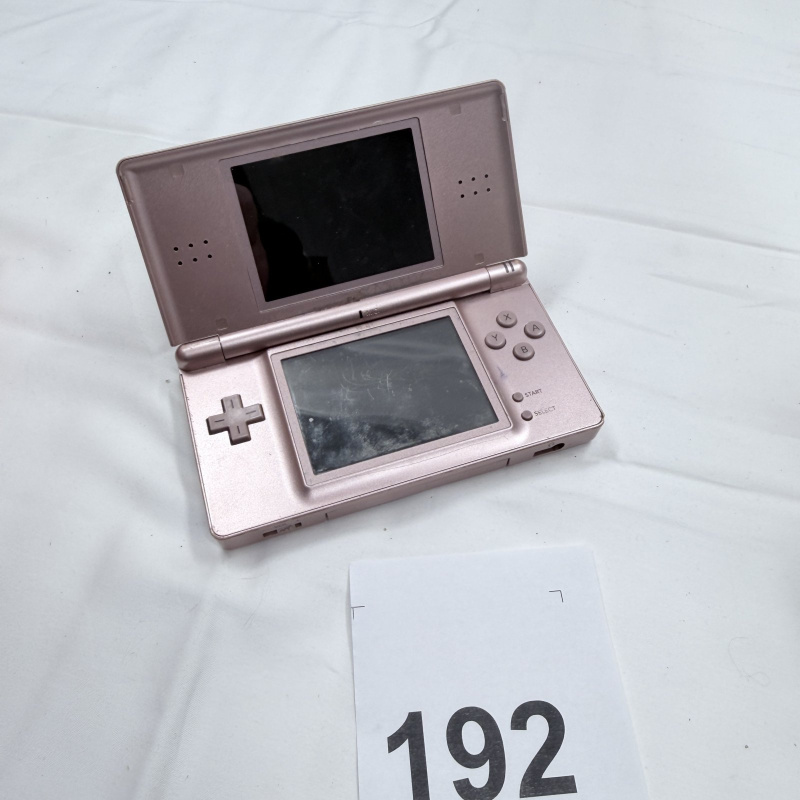 Lot 192: Nintendo DS Lite Handheld Gaming Console - Metallic Rose/Pink