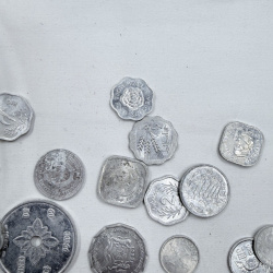 Lot 207: Assorted World Coins Collection - Various Countries and Denominations