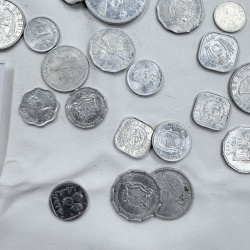 Lot 207: Assorted World Coins Collection - Various Countries and Denominations