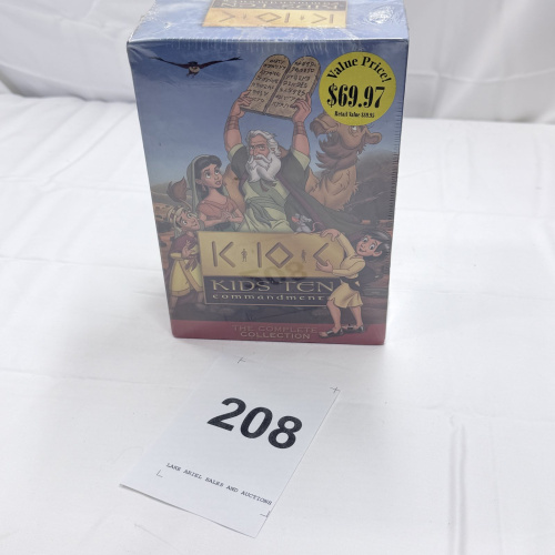 Lot 208: Kids Ten Commandments Complete Collection VHS Box Set - 5 Episodes Sealed