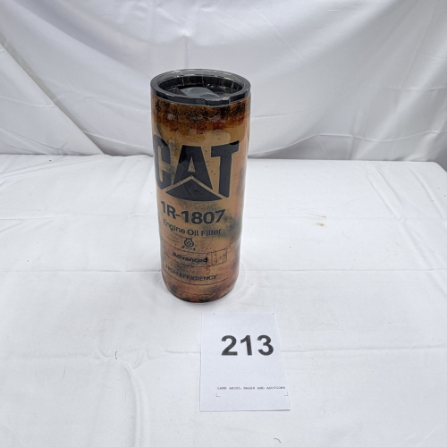 Lot 213: CAT 1R-1807 Engine Oil Filter Tumbler