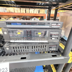 Lot 223: Technics Stereo System Components - Amplifier, Tuner, Cassette Deck, Equalizer