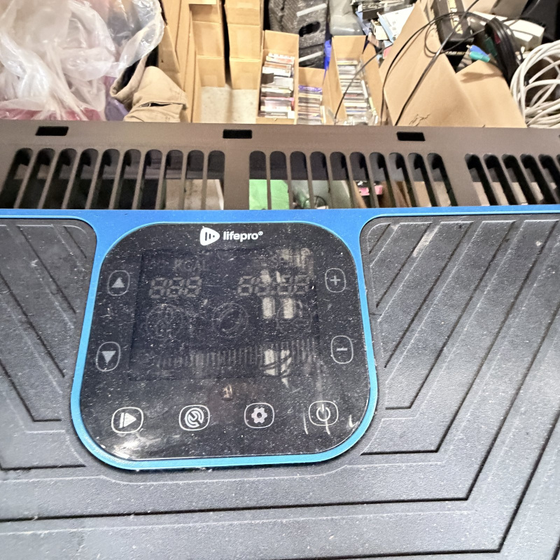 Lot 224: LifePro Vibration Plate Exercise Machine Blue/Black with Control Panel