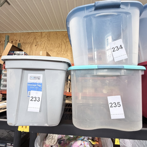 Lot 233: Empty Tote