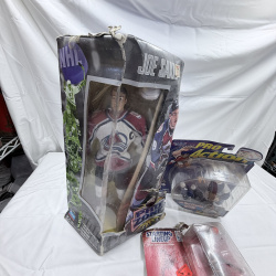 Lot 246: Joe Sakic NHL Starting Lineup Figure & Pro Action Baseball Figure Lot