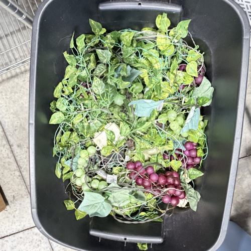 Lot 257: Artificial Grape Vine with lights