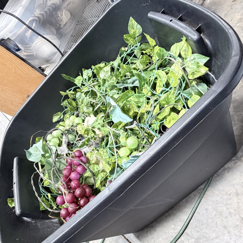 Lot 257: Artificial Grape Vine with lights