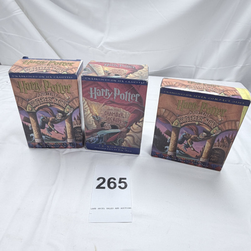 Lot 265: Harry Potter and the Sorcerer's Stone Audiobook Cassettes - 3 Sets by J.K. Rowling