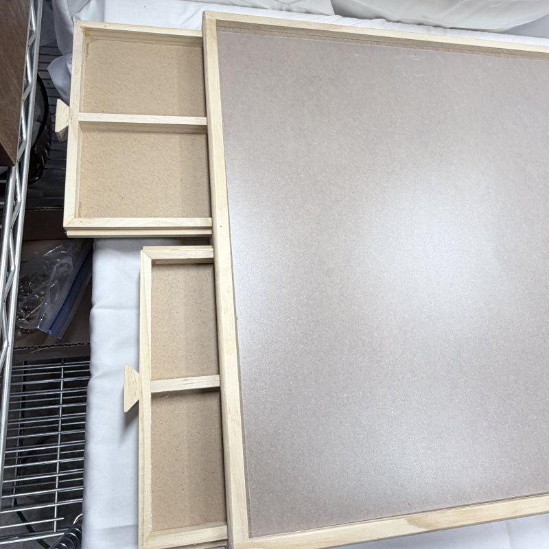 Lot 267: Wooden Puzzle Table top with drawers