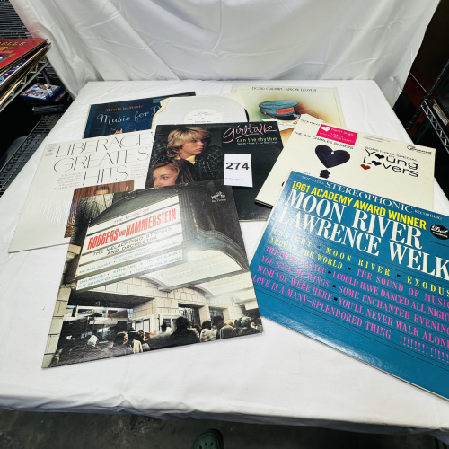 Lot 274: Vintage Vinyl LP Record Album Lot - Easy Listening Music Collection