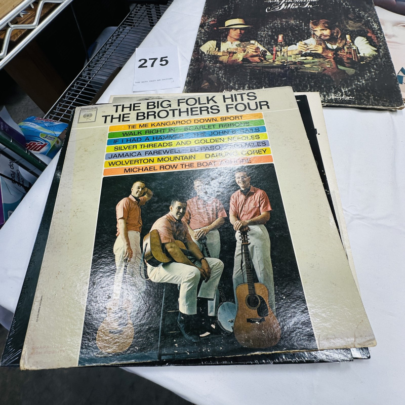 Lot 275: Vintage Vinyl Record Lot - JFK Documentary, Richard Clayderman, Lawrence Welk, Folk Hits