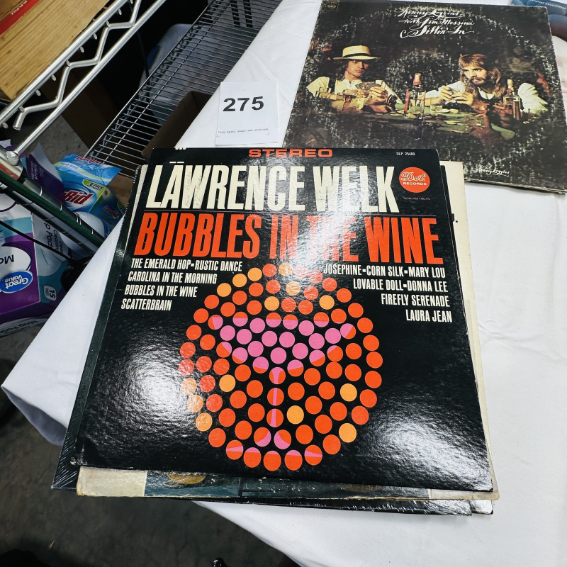 Lot 275: Vintage Vinyl Record Lot - JFK Documentary, Richard Clayderman, Lawrence Welk, Folk Hits