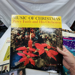 Lot 276: Vintage Christmas Music Vinyl Record Album Lot - 9 LPs Including Percy Faith, Boston Pops