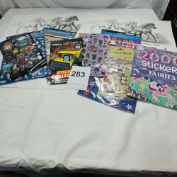 Lot 283: Large Lot of Assorted Sticker Sheets & Books - Various Themes & Brands