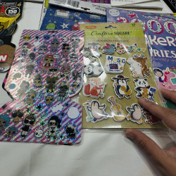 Lot 283: Large Lot of Assorted Sticker Sheets & Books - Various Themes & Brands