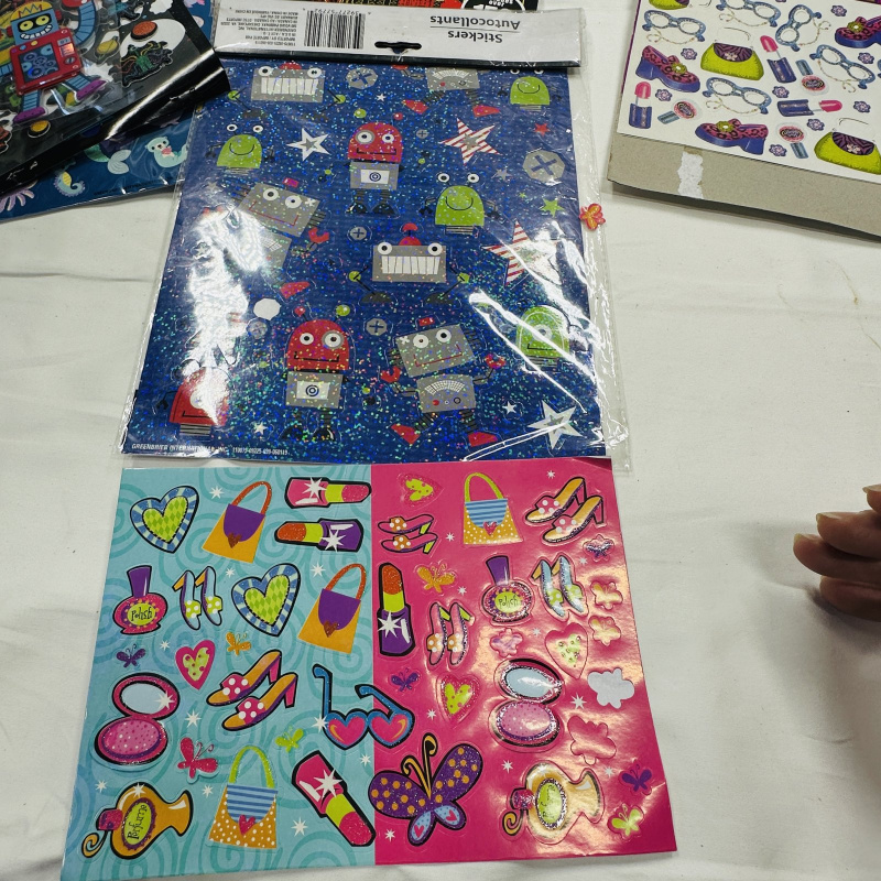 Lot 283: Large Lot of Assorted Sticker Sheets & Books - Various Themes & Brands