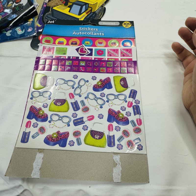 Lot 283: Large Lot of Assorted Sticker Sheets & Books - Various Themes & Brands
