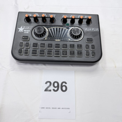Lot 296: Multi-Function Mixer Live Sound Card X3 with Voice Effects - Black