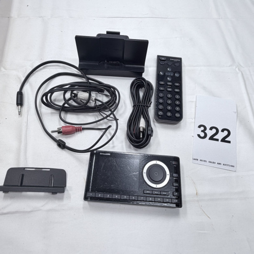 Lot 322: SiriusXM Satellite Radio Receiver with Remote, Cables, and Mounting Accessories