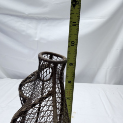 Lot 327: Metal Wire Mesh Torso Mannequin Forms - Pair - Brown Finish 7" Tall