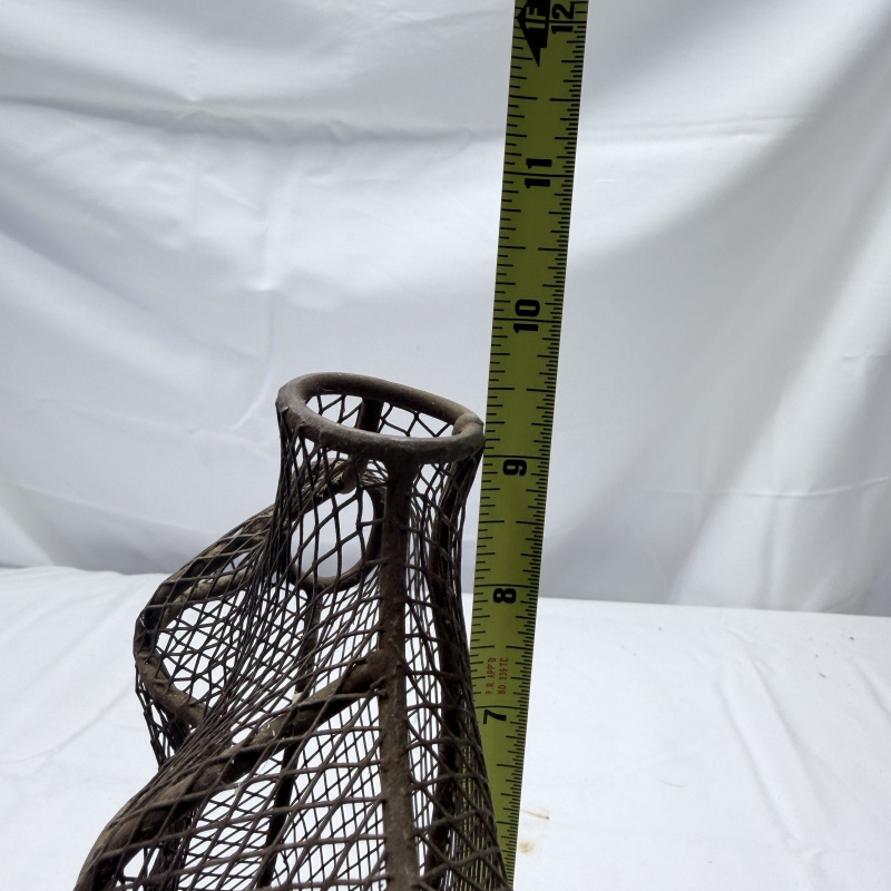 Lot 327: Metal Wire Mesh Torso Mannequin Forms - Pair - Brown Finish 7" Tall