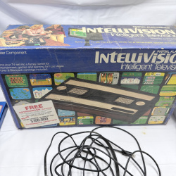 Lot 329: Intellivision Console System with 3 Games and Original Box by Mattel Electronics
