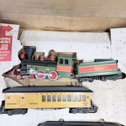 Lot 339: American Flyer Frontiersman Electric Train Set with Franklin Locomotive & 3 Cars