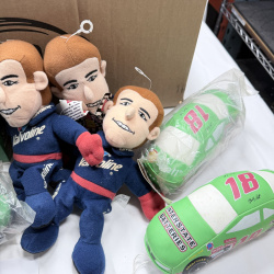Lot 341: NASCAR Collectibles Lot - Die-Cast Cars, Plush Dolls, Photos, Interstate Batteries #18
