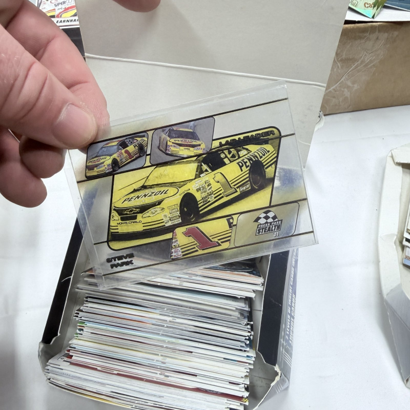 Lot 346: NASCAR Racing Trading Cards Collection - Mixed Brands & Years - Bulk Lot