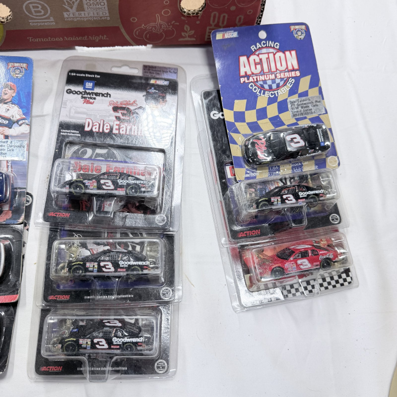 Lot 347: Large Lot NASCAR Diecast Collectibles Dale Earnhardt Budweiser Jimmy Spencer