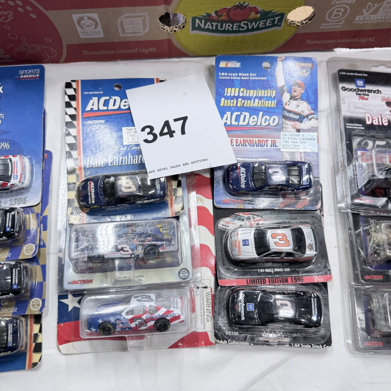 Lot 347: Large Lot NASCAR Diecast Collectibles Dale Earnhardt Budweiser Jimmy Spencer
