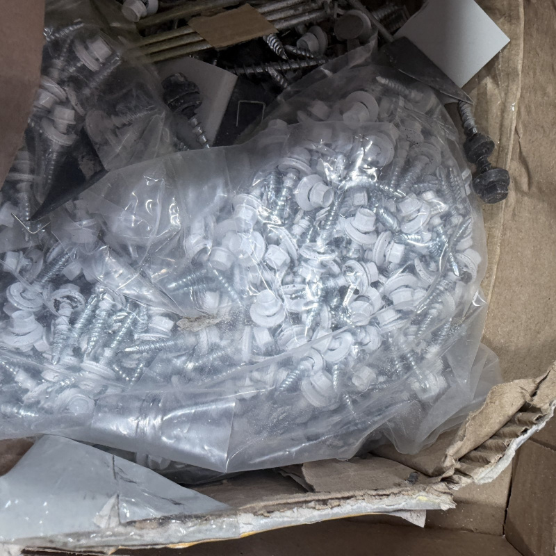 Lot 352: Assorted Screws, Bolts, and Hardware - Mixed Lot in Plastic Bags