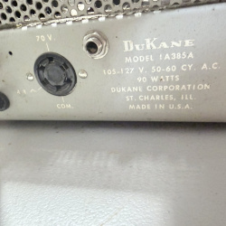 Lot 354: DuKane Model 1A385A Tube Amplifier 90W 105-127V St. Charles IL USA